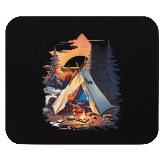 Ripped tent Unisex Mouse Pads
