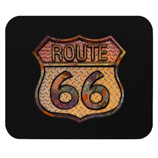 Route 66 vintage sign - Rusty metal 2 Mouse Pads