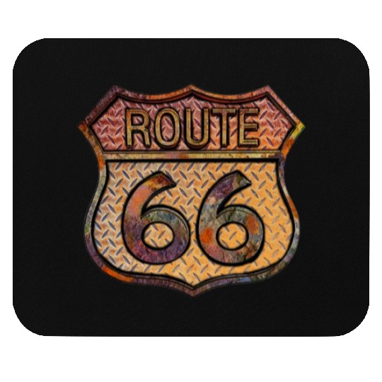 Route 66 vintage sign - Rusty metal 2 Mouse Pads