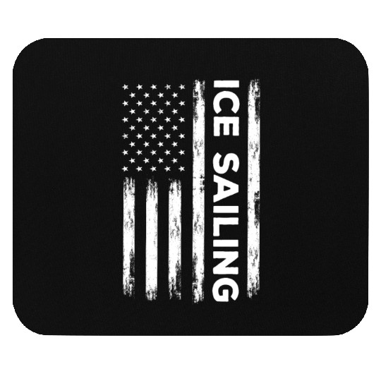 USA Ice Sailing Design American Ice Sailor Mouse Pads