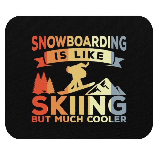 Snowboarding Joke Mouse Pads