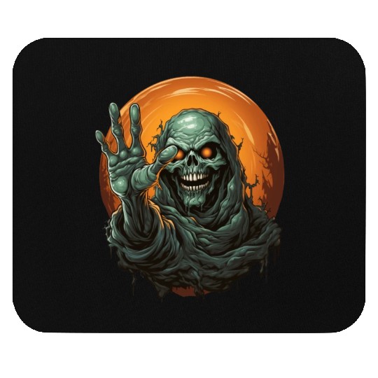 Halloween Emerging Hands Spooky Pumpkin Mouse Pads