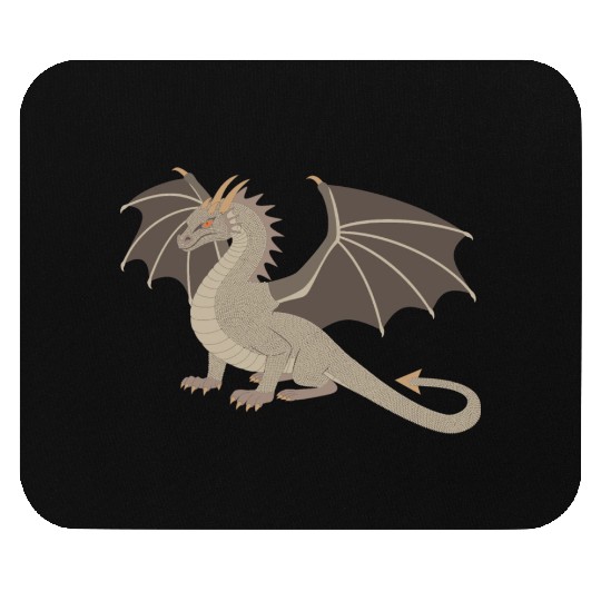 Brown Dragon Mouse Pads