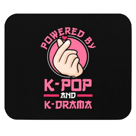 Powered by K-pop and K-Drama Kpopkorean dramak pop Mouse Pads