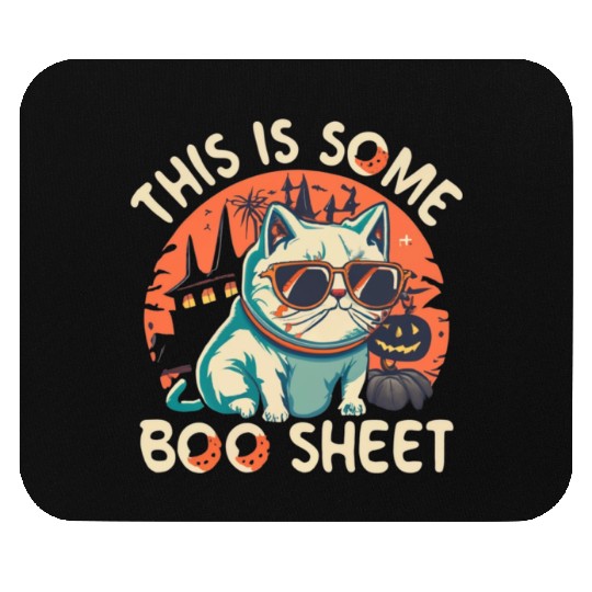 This is Boo Sheet Halloween Ghost Mouse Pads