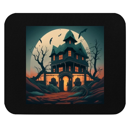 Haunted House Mouse Pads