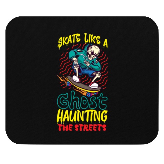 Spooky Horror Skateboarder Halloween Skateboarding Mouse Pads