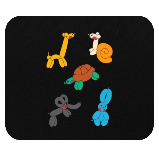 Cute Neon Animal Balloon Sticker Pack Mouse Pads