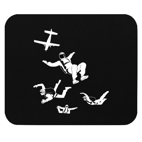 Skydiving, jumping Mouse Pads
