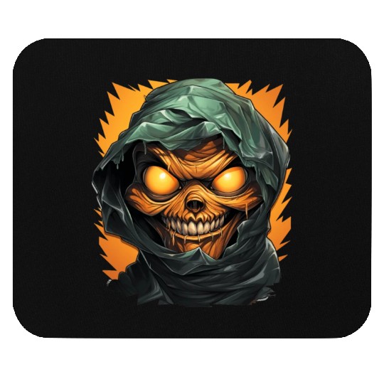 Halloween Spooky Cartoon Mummy Mouse Pads