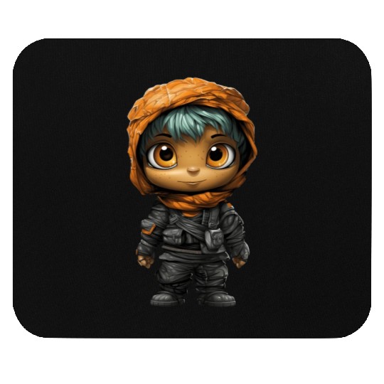 Halloween Spooky Cartoon Mummy Mouse Pads