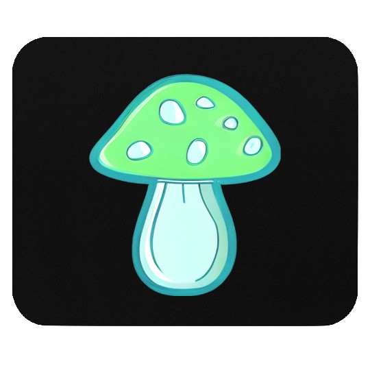 Mushroom CV2 Light Green and Blue Mouse Pads
