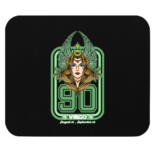 Virgo Born in 1990 Zodiac star sign horoscope Astr Mouse Pads