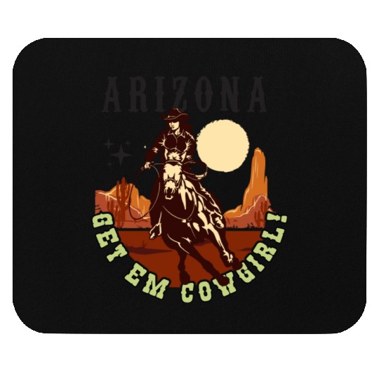 Arizonna Get E'm Cowgirl Mouse Pads
