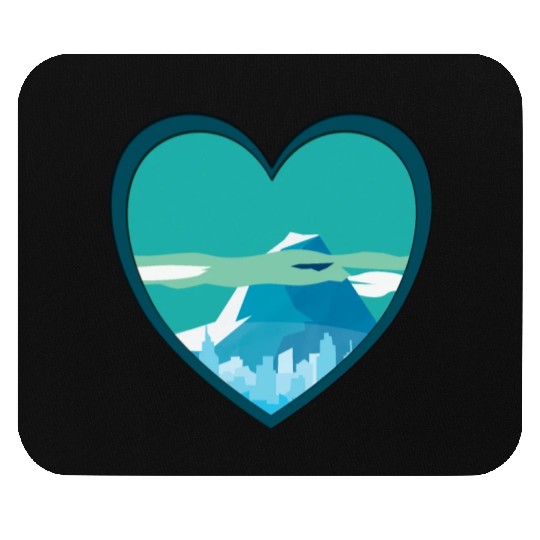 Blue mountain Mouse Pads