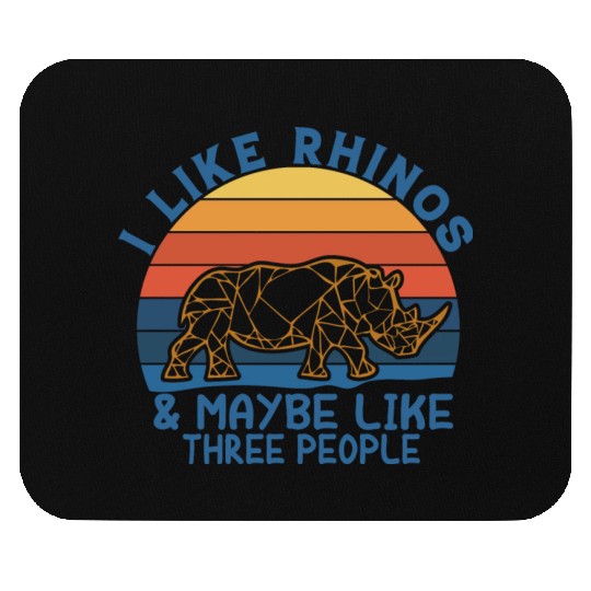 i like rhinos & maybe like three pepole Mouse Pads