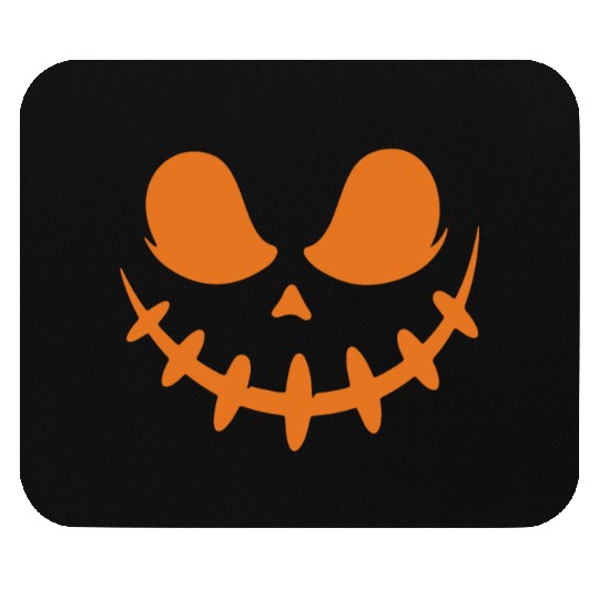 Jack O Lantern Scary Carved Pumpkin Face Halloween Mouse Pads