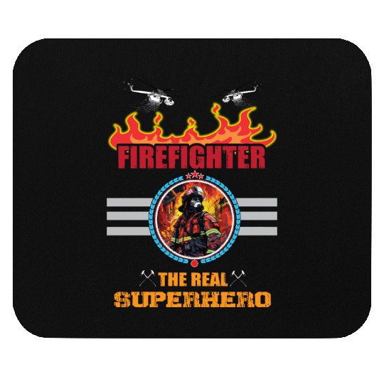 Fire Fighter Mouse Pads-Superhero Mouse Pads