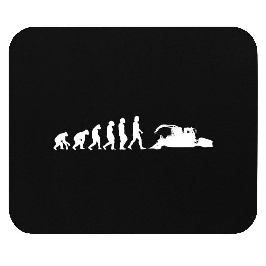 Snow groomer Evolution snow vehicles ski slope Mouse Pads