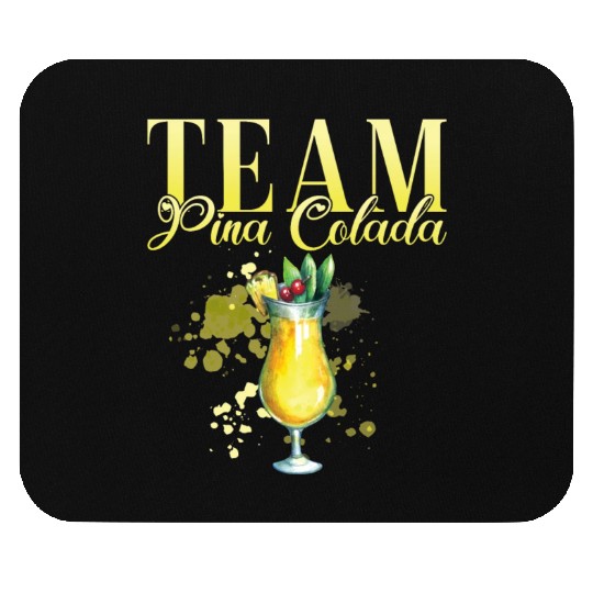 Team Pina Colada Cocktail Bartender Mouse Pads