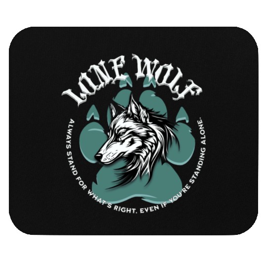 Lone Wolf Inspirational Leader Truther Quote Mouse Pads