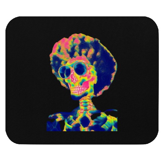 Skull wiith Sunglasses Mouse Pads