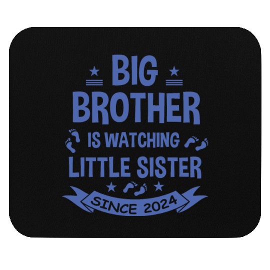 The big brother takes care of the little sister in Mouse Pads