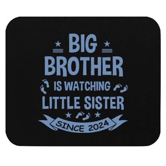 The big brother takes care of the little sister in Mouse Pads