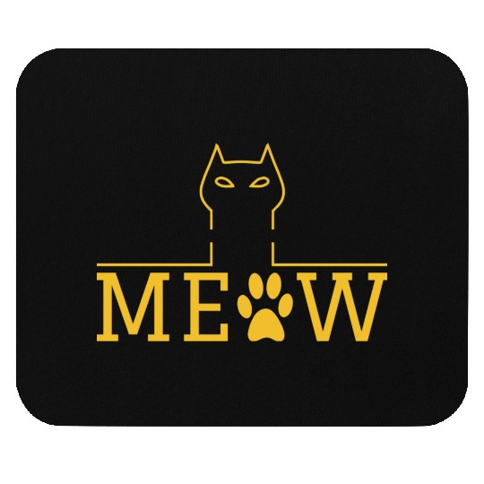 Cat Meow Gift For Cat Lover Mouse Pads