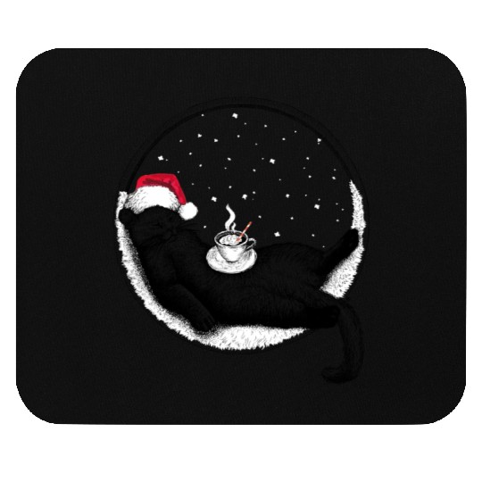 Paws and Hot Chocolate (Ink) Mouse Pads