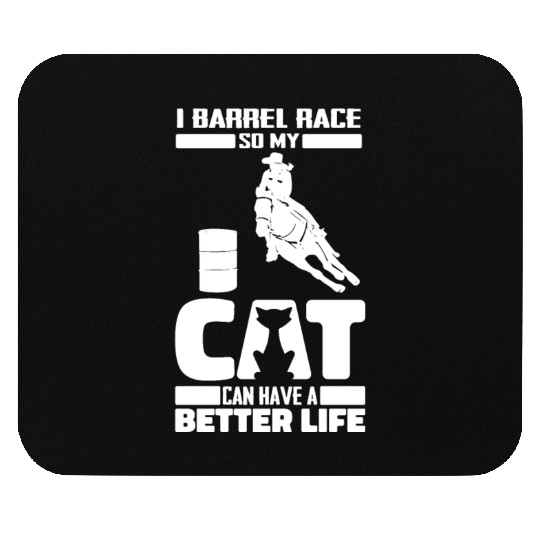 Horse Barrel Racing Cat Mouse Pads