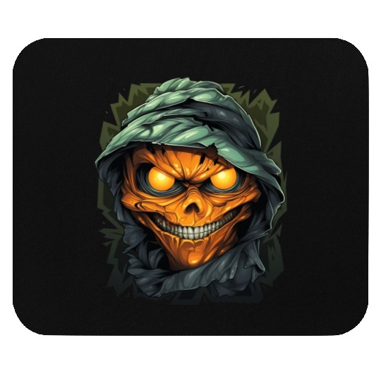 Halloween Spooky Cartoon Mummy Mouse Pads