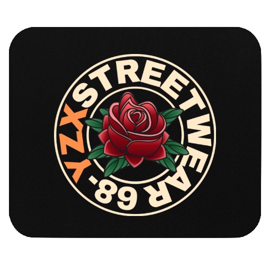 Streetwear red rose Mouse Pads