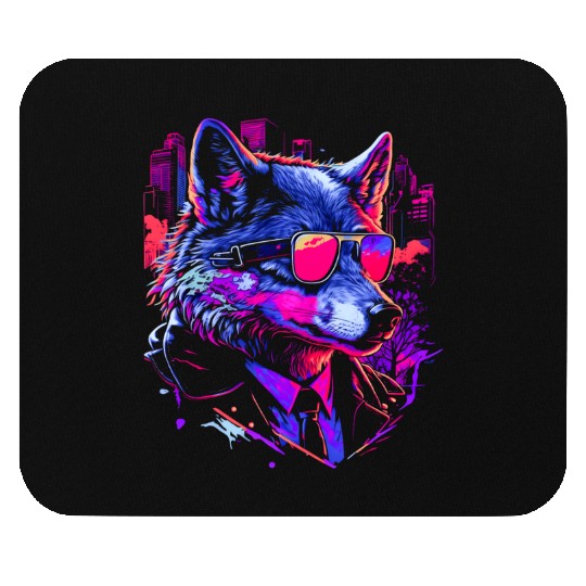 Retro Night Howler Mouse Pads