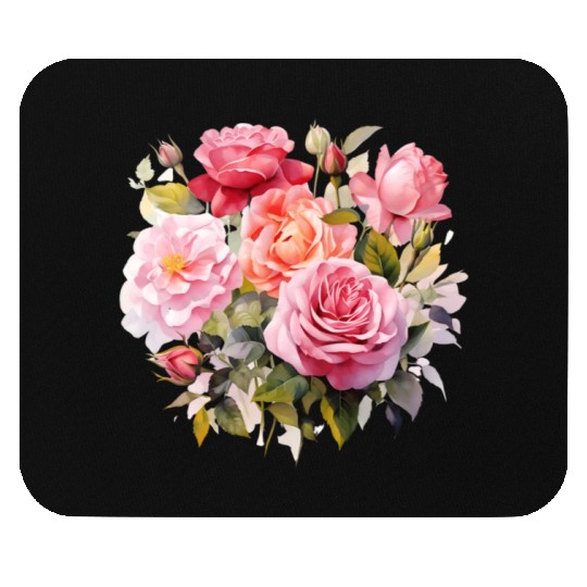 Nature's Artistic Elegance English Rose Tapestry Mouse Pads