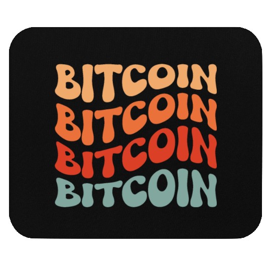 Vintage Bitcoin Design Mouse Pads