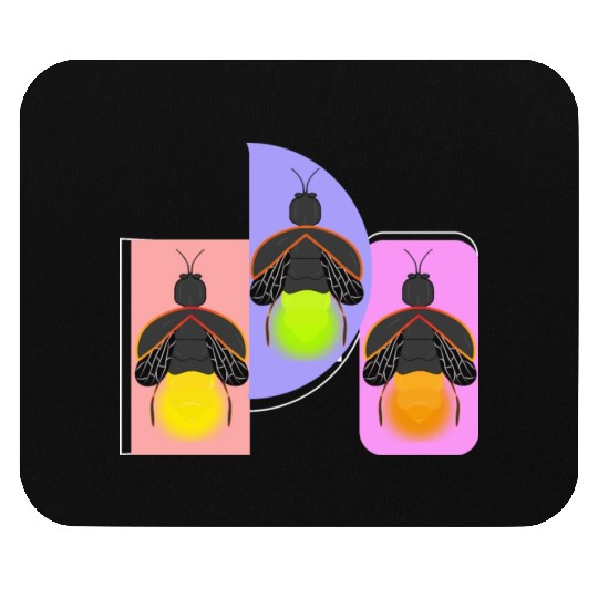 Glowing Firefly Mouse Pads
