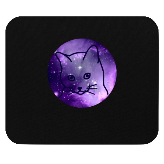 Galaxy Space Cat Funny Cat Lover Mouse Pads