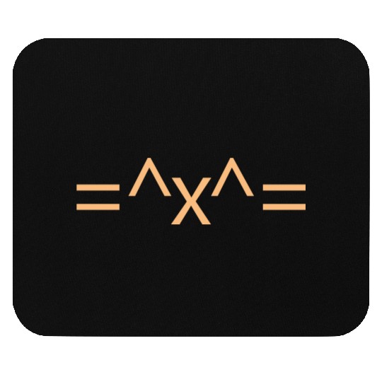 Cat Face Emoticon Mouse Pads