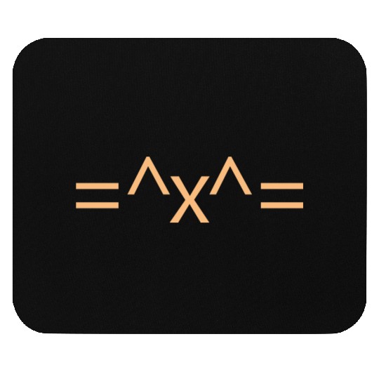 Cat Face Emoticon Mouse Pads