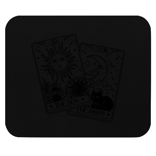 "Tarot Cards: Sun and Moon" Mouse Pads