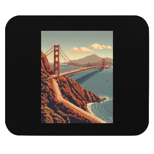 Golden Gate Bridge California Mouse Pads, Golden Gate