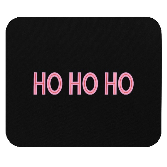 Ho Ho Ho Pink Christmas Mouse Pads