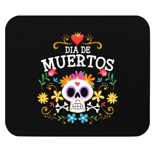 Holiday Death Mexican Flowers Mouse Pads