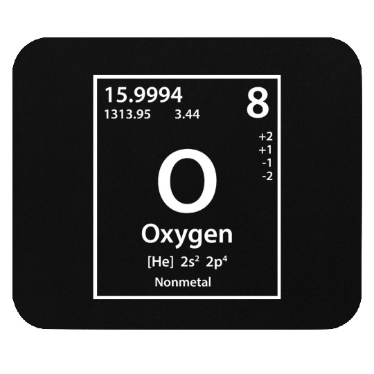 Oxygen Element (white) Mouse Pads