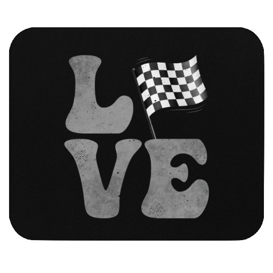 Car Racing Race Car Car Driver LOVE Mouse Pads