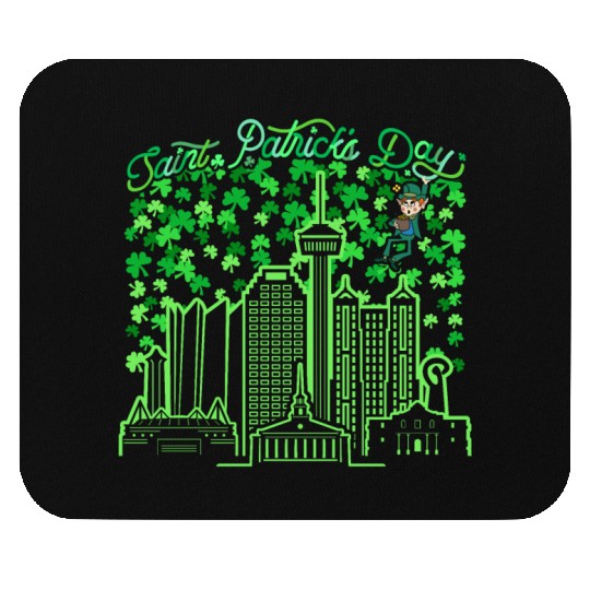 Saint Patrick's Day San Antonio Texas Mouse Pads