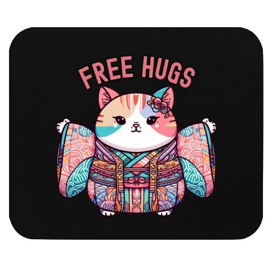 Free hugs from Japanese cat Mouse Pads