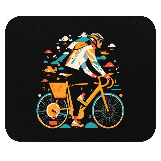 All Seasons Cyclist Gift Mouse Pads