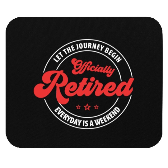 Officially Retired nurse Mouse Pads